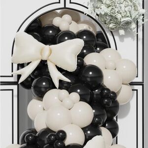 Amazon Black and Cream Balloon Arch Kit